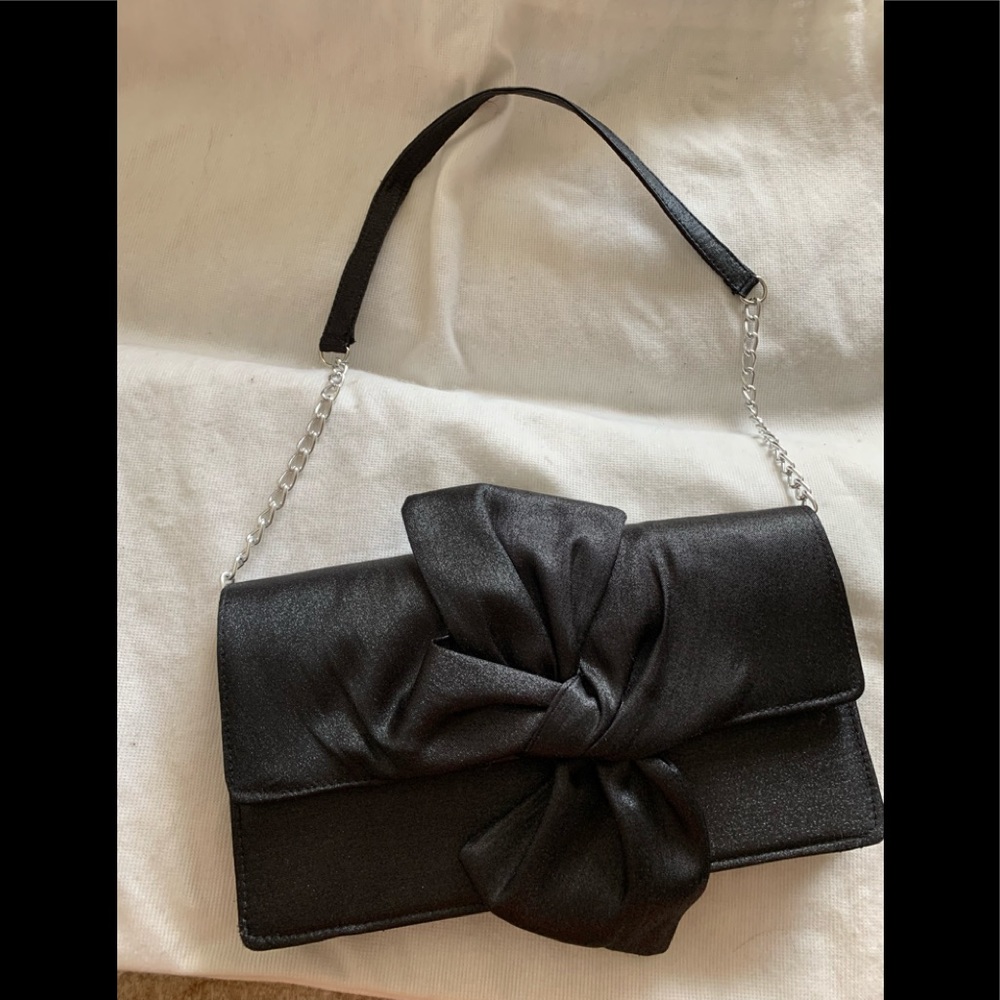 Pink Stix woman’s black evening bag clutch bag
